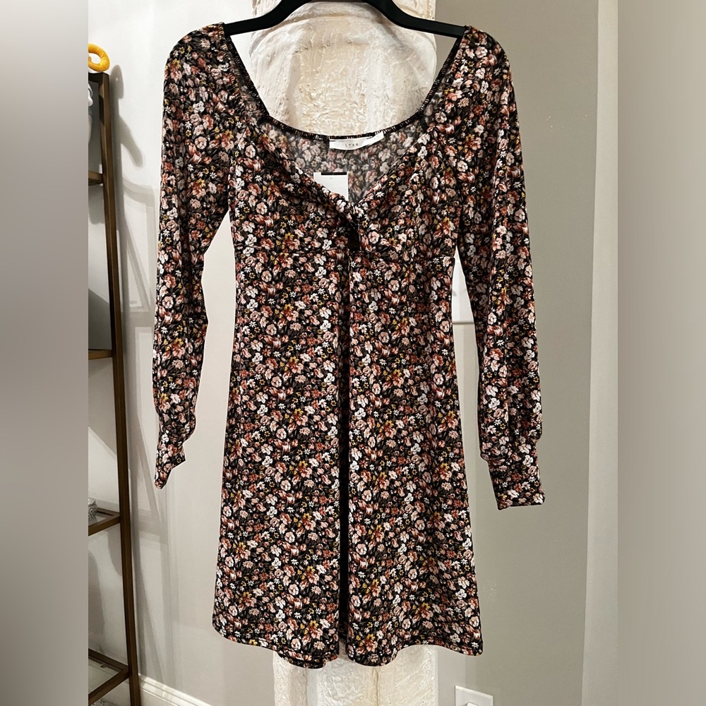 Lush by DryGoods  Fall floral mini dress S
